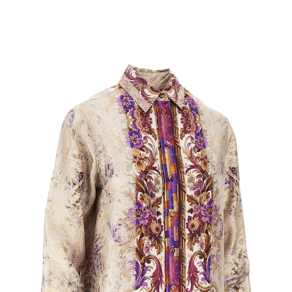 PIERRE LOUIS MASCIA L printed silk shirt