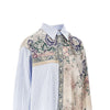 cotton and silk patchwork shirt