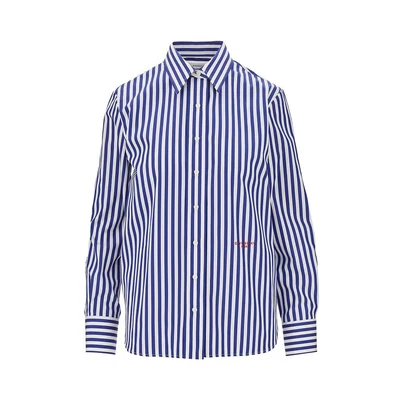striped cotton poplin shirt