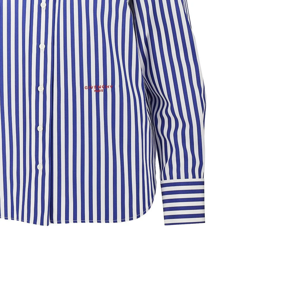 striped cotton poplin shirt
