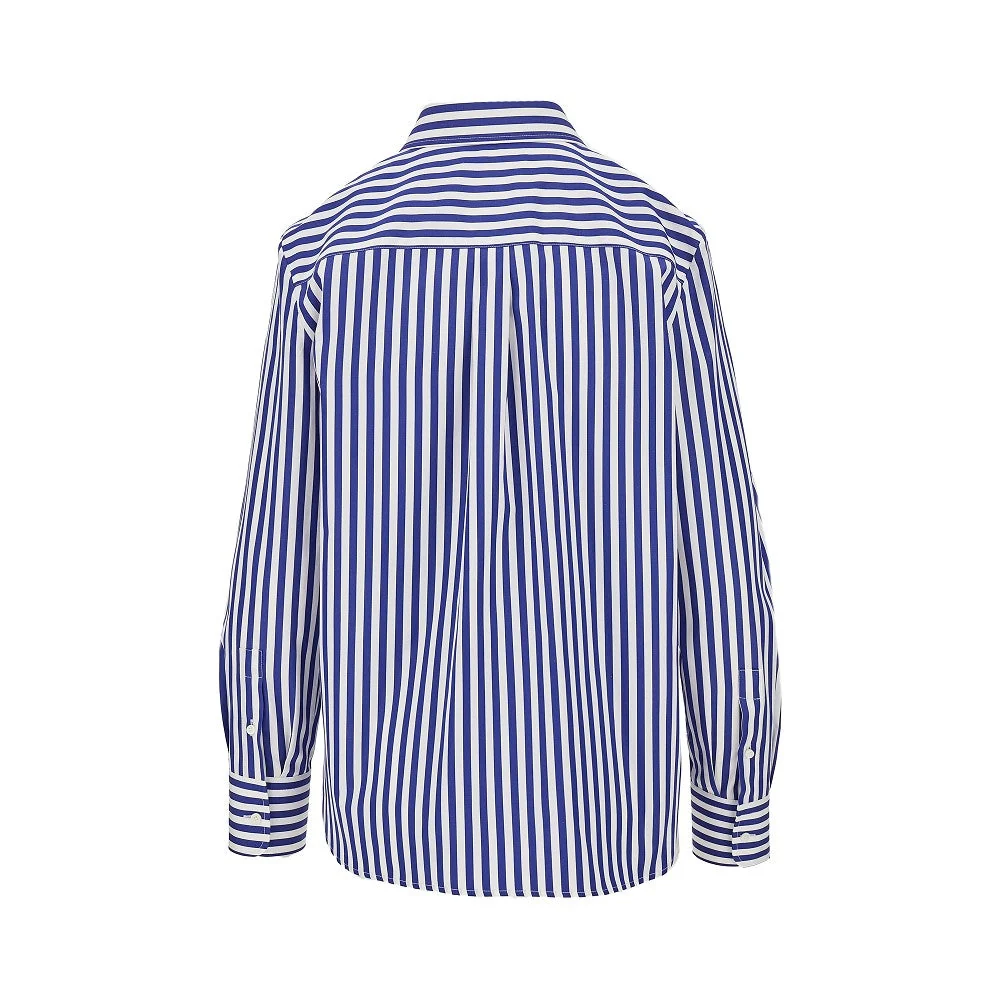striped cotton poplin shirt