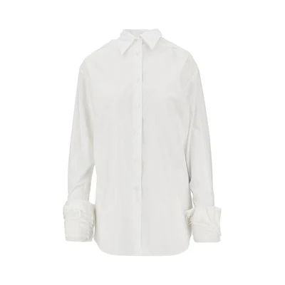 muslin shirt with layered cuffs