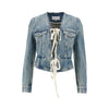 v-neck denim jacket