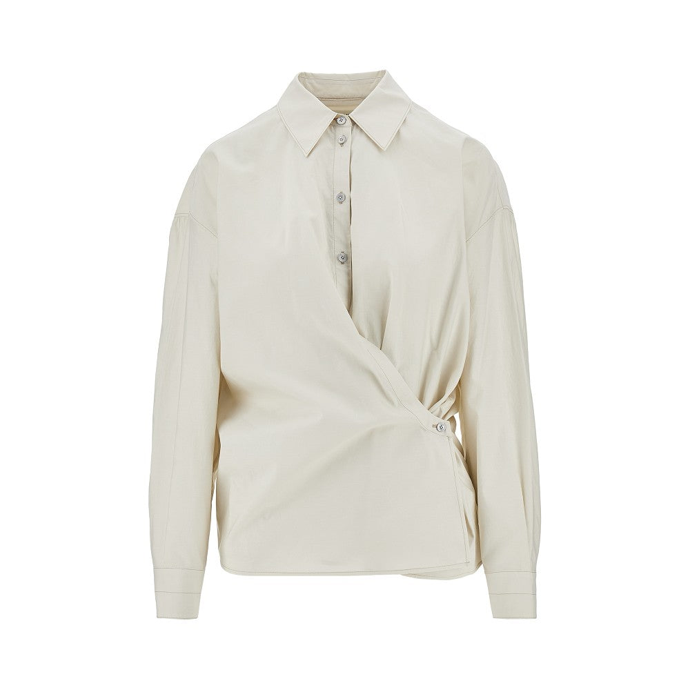 LEMAIRE 38 cotton and silk twisted shirt