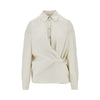 cotton and silk twisted shirt