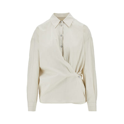 cotton and silk twisted shirt