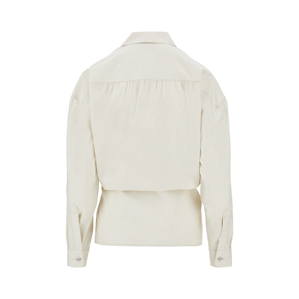 cotton and silk twisted shirt