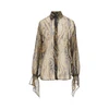 lurex pinstriped paisley silk shirt