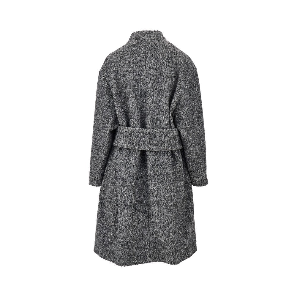 mélange wool blend coat