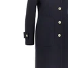 cloth single-breasted long coat