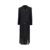 fringed oversized cloth coat