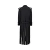 fringed oversized cloth coat
