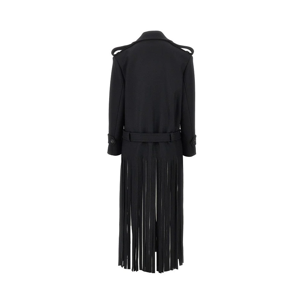 fringed oversized cloth coat