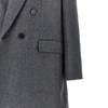 mélange wool and cashmere long coat