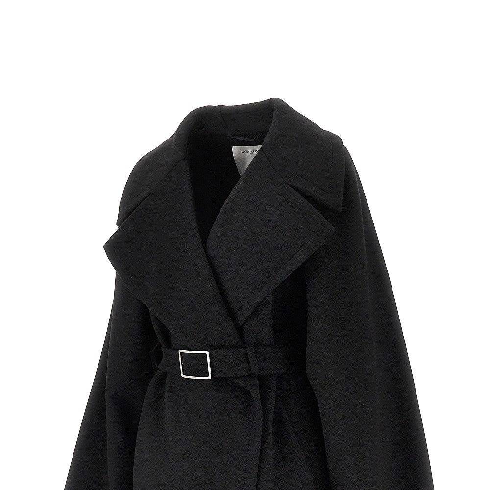 SPORTMAX 42 wool coat with belt