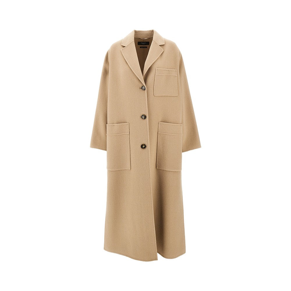 MAX MARA WEEKEND 42 double wool blend single-breasted coat