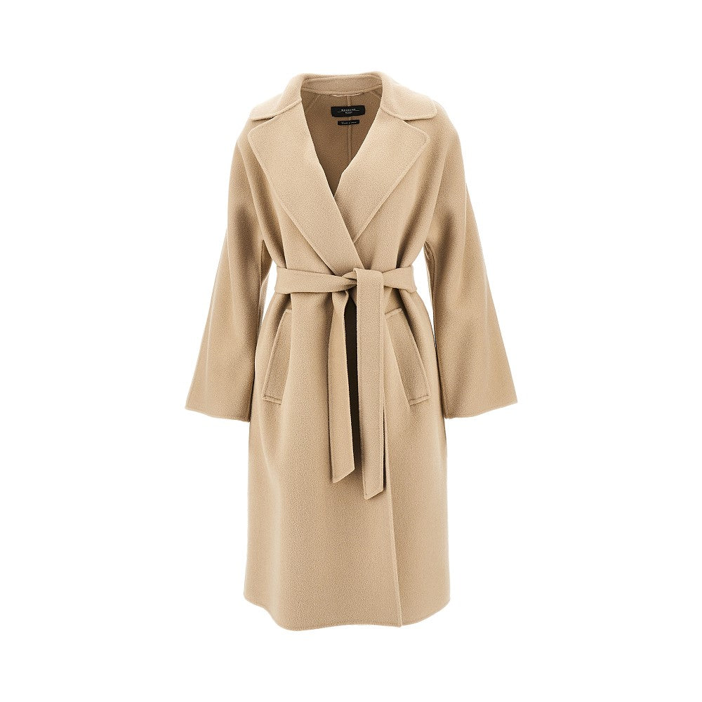 MAX MARA WEEKEND 46 double cloth coat with belt
