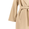 double cloth coat with belt