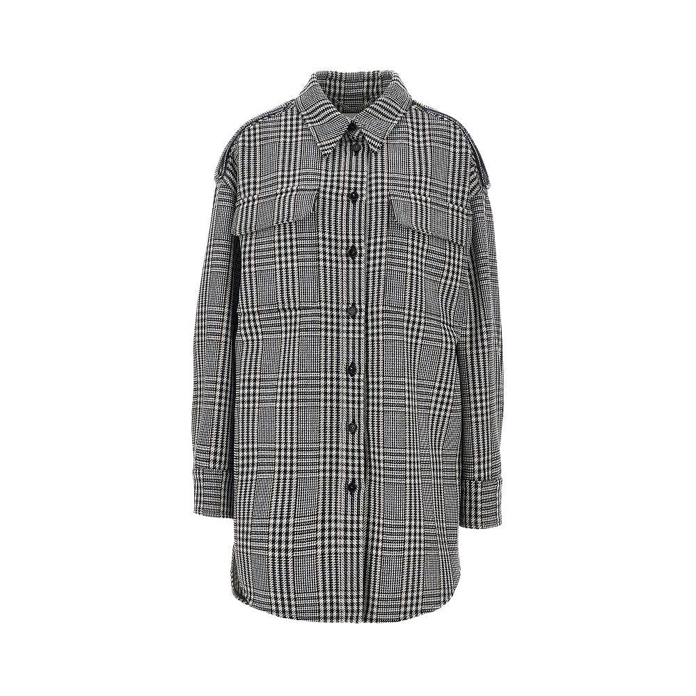 STELLA MCCARTNEY 40 prince of wales wool overshirt