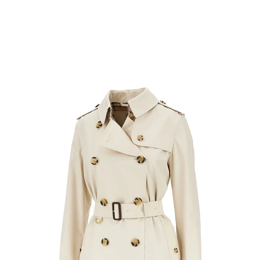 BURBERRY 8 gabardine medium kensington trench coat