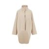 cashmere asymmetrical coat