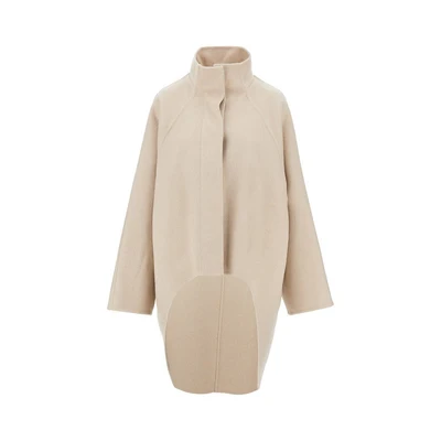 cashmere asymmetrical coat