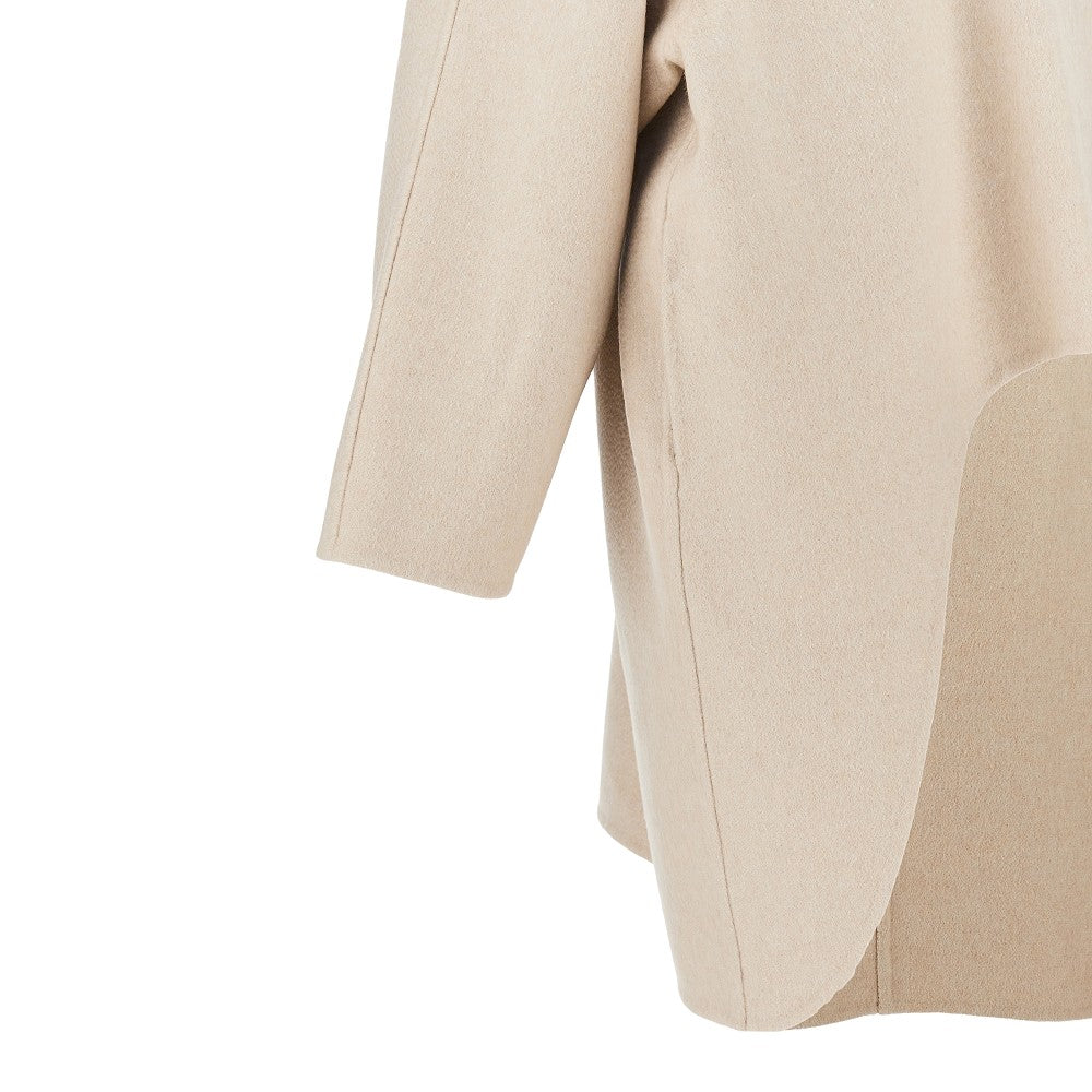 cashmere asymmetrical coat