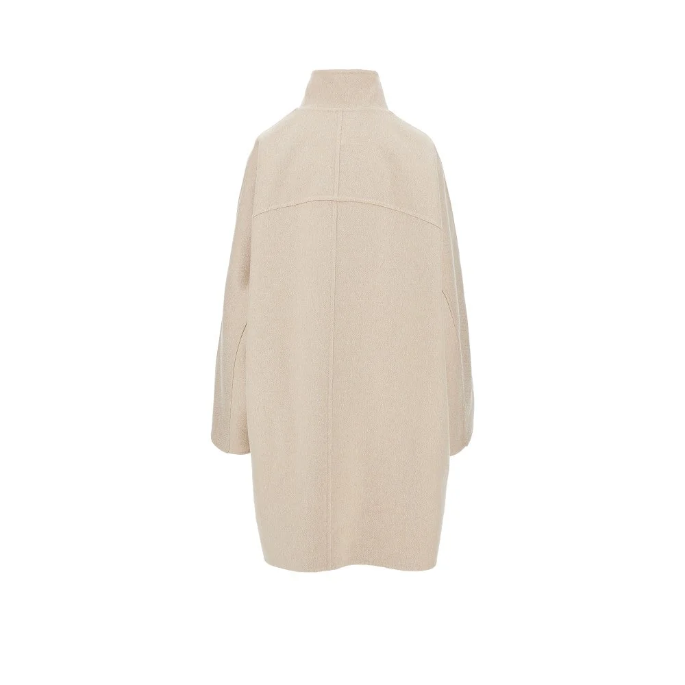 cashmere asymmetrical coat