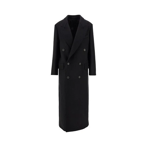 hadi wool and cashmere long coat