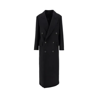 hadi wool and cashmere long coat
