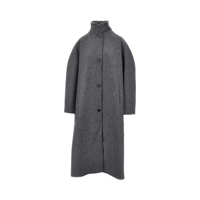 double wool oversized coat