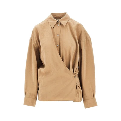 cotton and silk twisted shirt