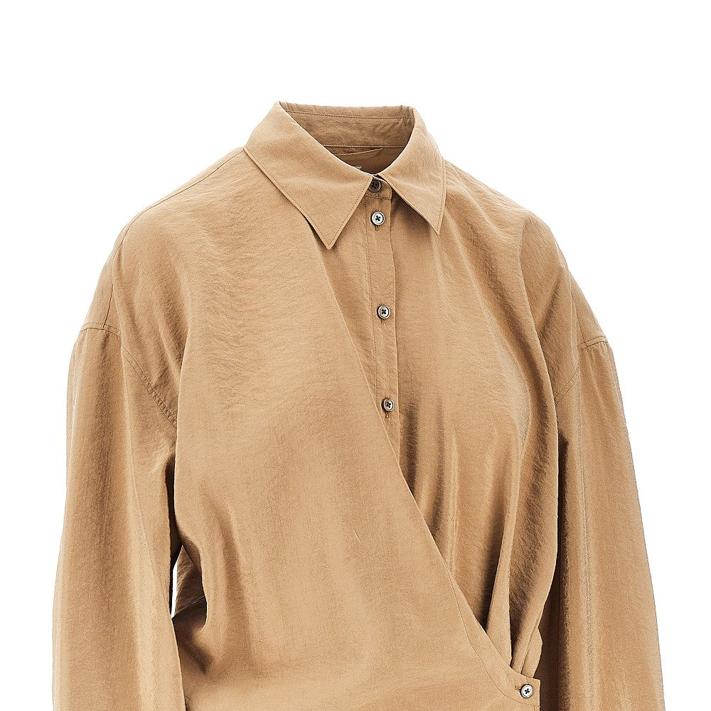 cotton and silk twisted shirt