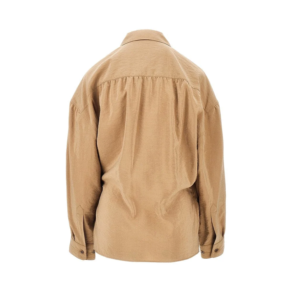 cotton and silk twisted shirt