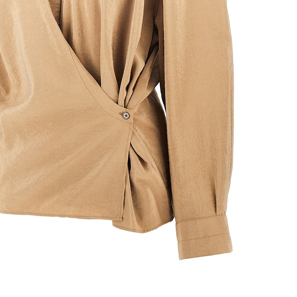 cotton and silk twisted shirt