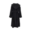 wool-blend oversized coat