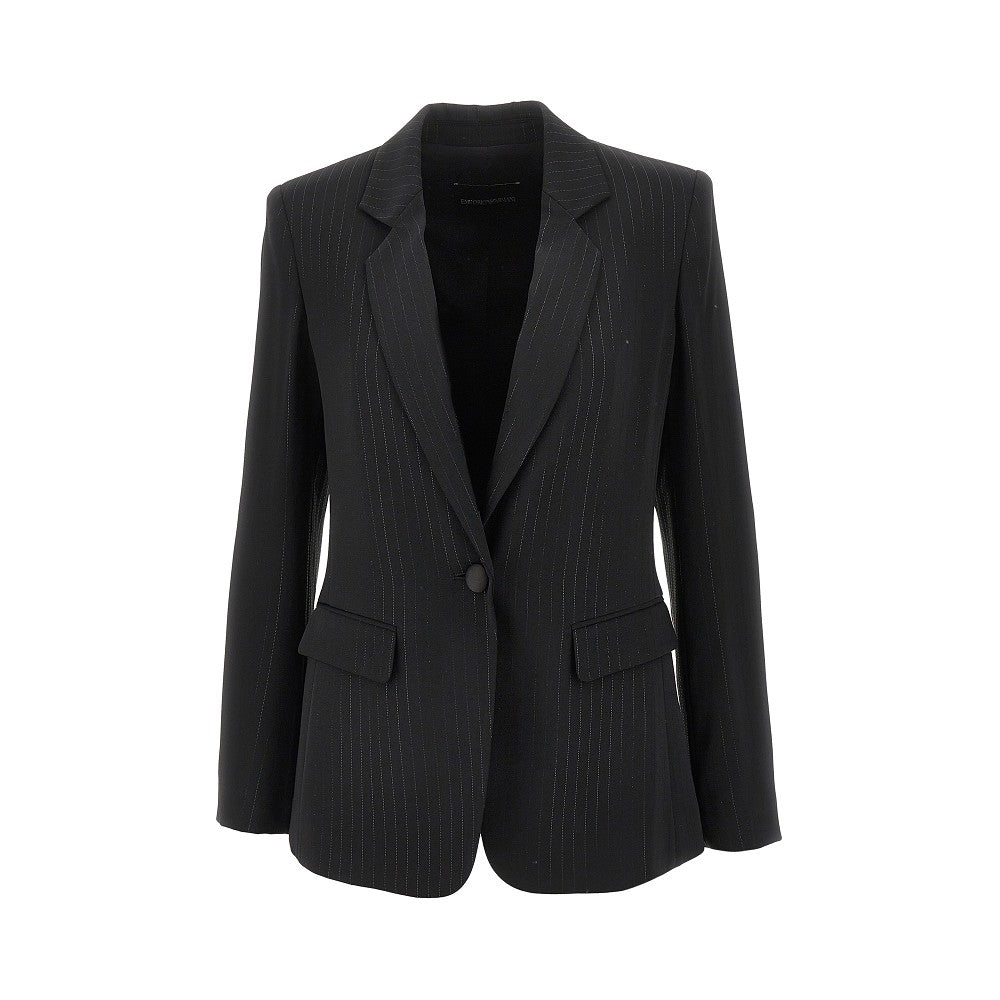 EMPORIO ARMANI 40 cady single-breasted jacket