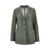 textured taffetà single-breasted jacket