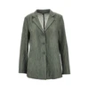 textured taffetà single-breasted jacket