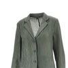 textured taffetà single-breasted jacket