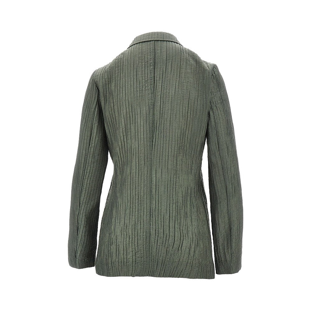 textured taffetà single-breasted jacket