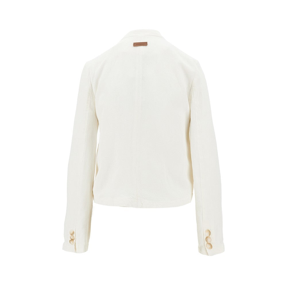garment-dyed denim jacket
