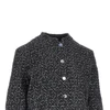 sequinned denim short jacket