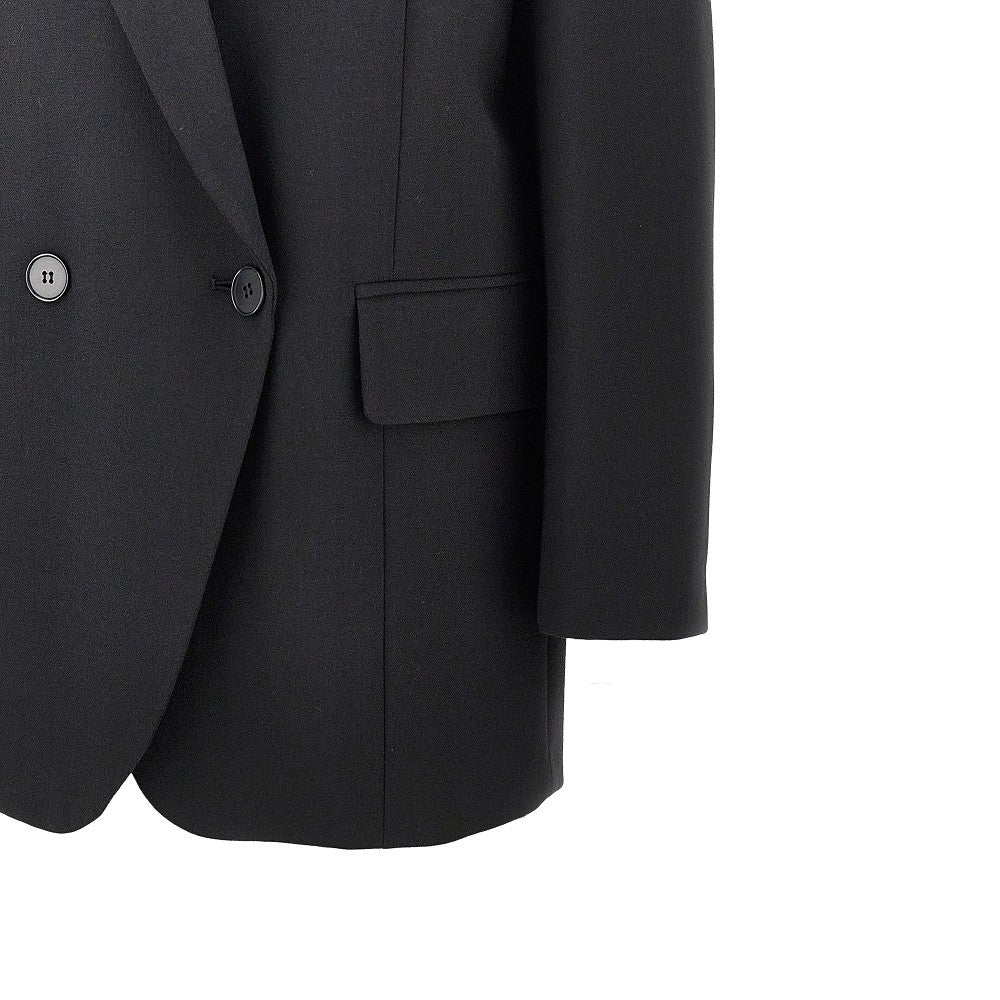 EMPORIO ARMANI 40 wool-blend oversized double-breasted jacket