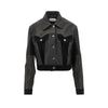 cropped leather jacket