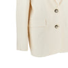 panama fabric single-breasted jacket