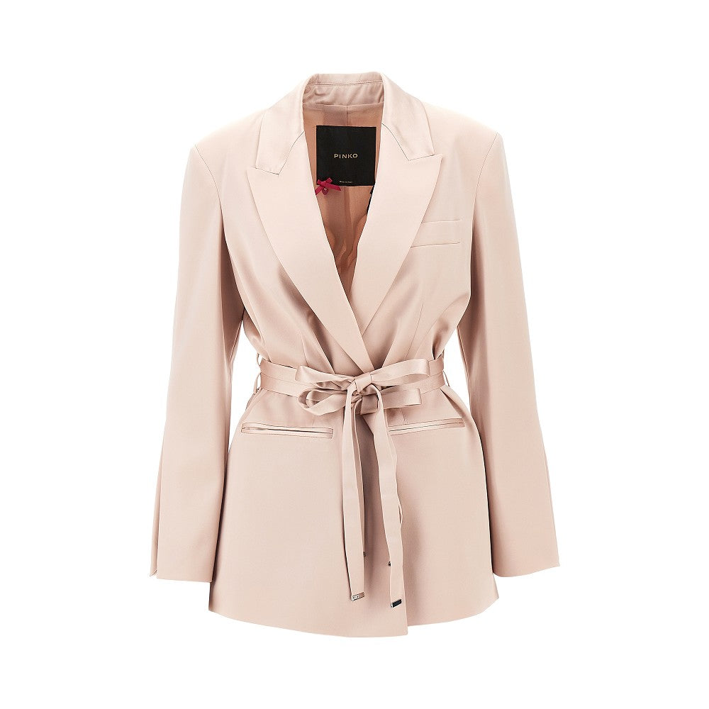 PINKO 38 satin jacket with belt