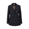 gabardine double-breasted tailored jacket