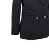 gabardine double-breasted tailored jacket