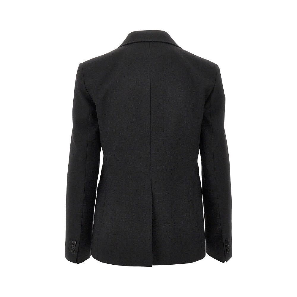 wool single-breasted jacket